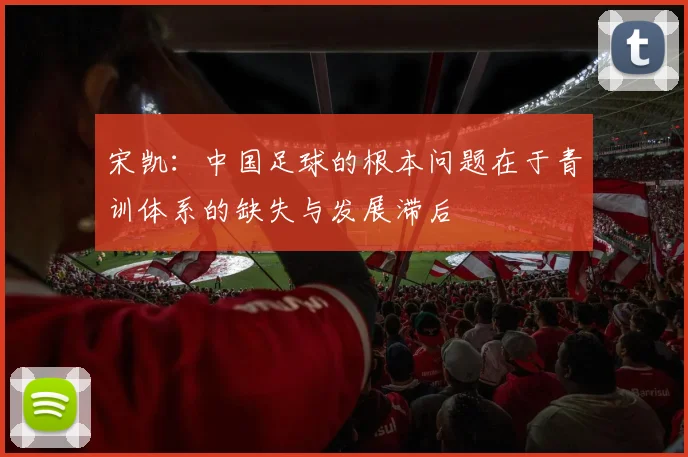 宋凯：中国足球的根本问题在于青训体系的缺失与发展滞后